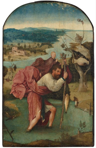 Saint Christopher, 1490s. Artist: Bosch, Hieronymus (c. 1450-1516)