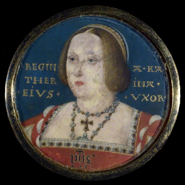 Portrait of Queen Catherine of Aragon (1485-1536), c. 1525. Artist: Horenbout (Hornebolte), Lucas (1490/95-1544)