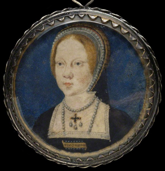 Portrait of Mary I of England, ca 1521-1525. Artist: Horenbout (Hornebolte), Lucas (1490/95-1544)