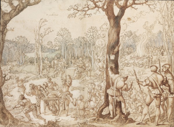 Sharing Out the Game, 1525-1535. Artist: Orley, Bernaert, van (1488-1541)