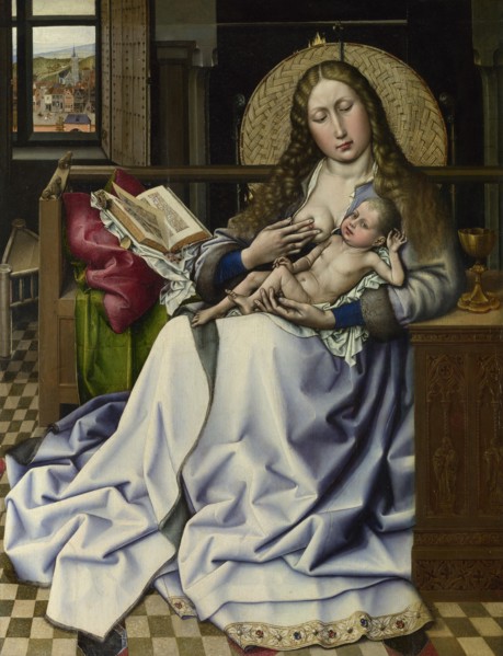 The Virgin and Child before a Firescreen, c. 1440. Artist: Campin, Robert, (School)