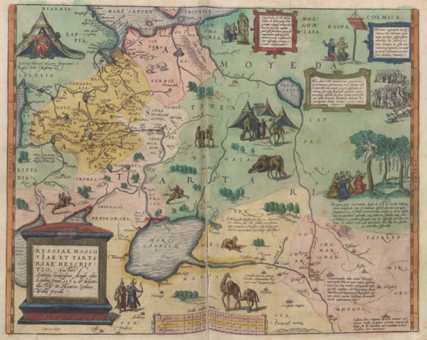 Map of Russia (From: Theatrum Orbis Terrarum), 1573. Artist: Ortelius, Abraham (1527-1598)