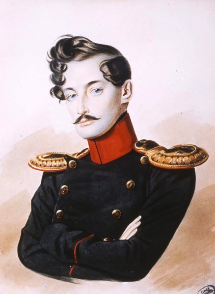 Portrait of Georges-Charles de Heeckeren d'Anthès (1812-1895), 1830s. Artist: Anonymous