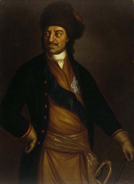Portrait of Emperor Peter I the Great (1672-1725), Early 18th cen.. Artist: Anonymous