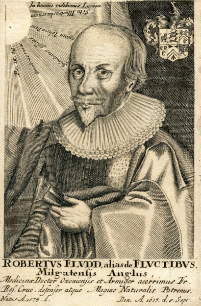 Portrait of Robert Fludd (1574-1637), 17th century. Artist: Anonymous