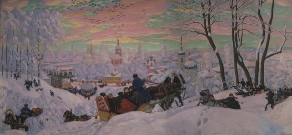 Shrovetide, 1916. Artist: Kustodiev, Boris Michaylovich (1878-1927)