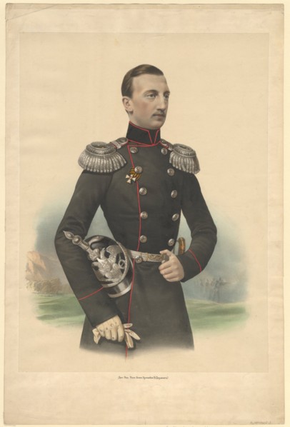 Portrait of Grand Duke Nikolai Nikolayevich of Russia (1831?1891), 1860. Artist: Anonymous