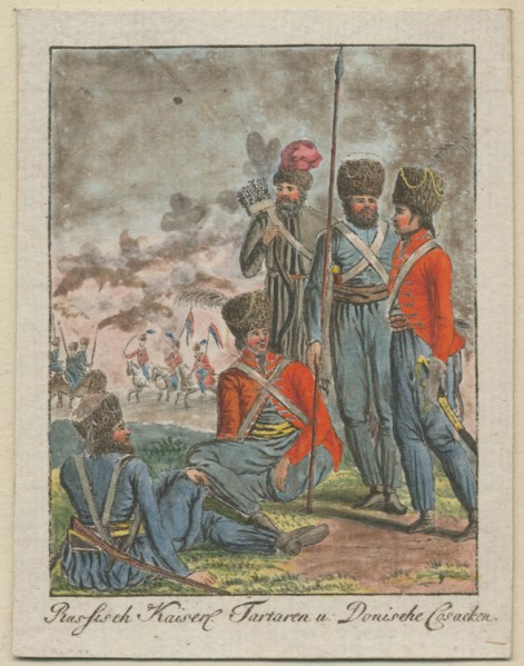 Imperial Russian Cossacks, 1799. Artist: Anonymous