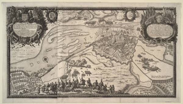 The Siege of Riga by the Russian Army under Tsar Alexei Mikhailovich in 1656, 1656. Artist: Pérelle, Adam (1638-1695)