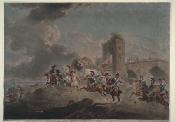 Smugglers attacked, 1795-1798. Artist: Bourgeois, Sir Peter Francis (1756-1811)