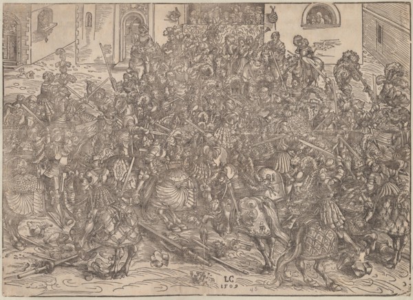 Tournament, 1509. Artist: Cranach, Lucas, the Elder (1472-1553)