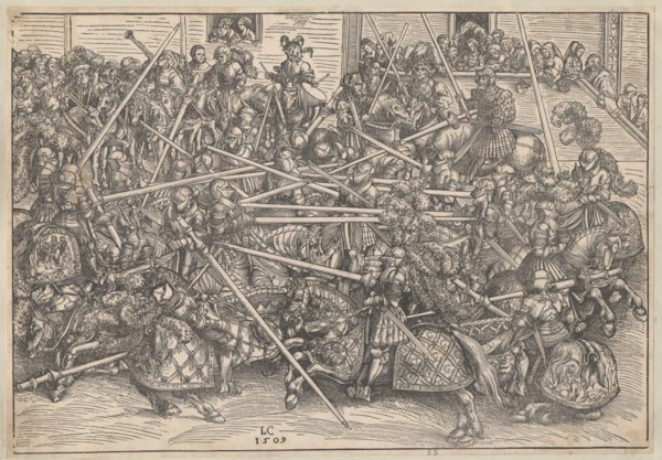 Tournament, 1509. Artist: Cranach, Lucas, the Elder (1472-1553)