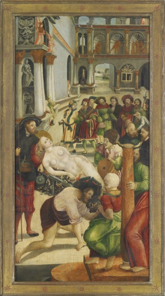 The Burning. Wing from the Saint Agatha Altar, 1523. Artist: Greimold, Jörg (ca 1500-after 1540)