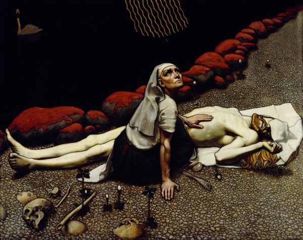 Lemminkäinen's Mother, 1897. Artist: Gallen-Kallela, Akseli (1865-1931)