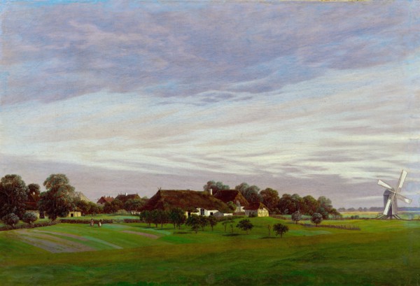 Flat Countryside (Near Greifswald), 1822-1823. Artist: Friedrich, Caspar David (1774-1840)