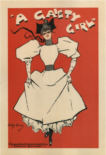 Poster for the musical comedy A Gaiety Girl by Sidney Jones, 1895. Artist: Hardy, Dudley (1866-1922)