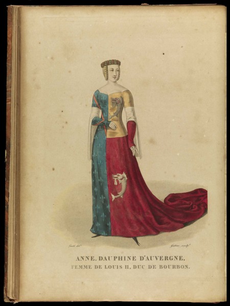 Anne of Auvergne (1358-1417), Countess of Forez and Duchess of Bourbon, Late 18th cent.. Artist: Gatine, Georges Jacques (1773-1831)