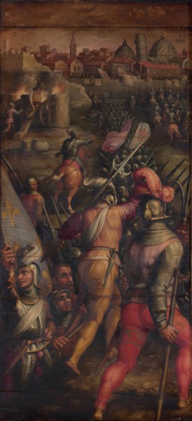 The Battle of Barbagianni near Pisa, 1563-1565. Artist: Vasari, Giorgio (1511-1574)