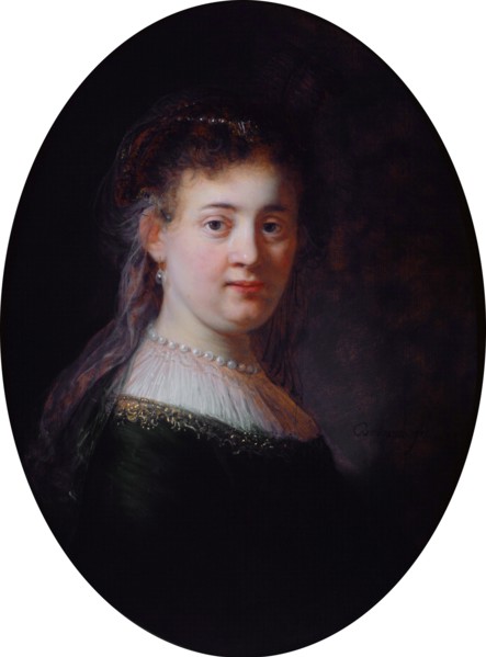 Portrait of Saskia van Uylenburgh, 1633. Artist: Rembrandt van Rhijn (1606-1669)