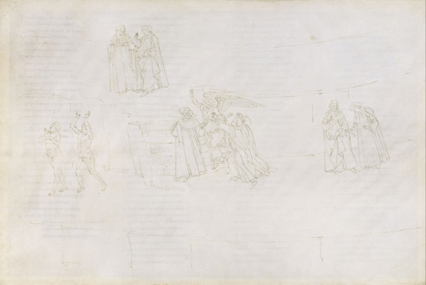Illustration to the Divine Comedy by Dante Alighieri (Purgatorio 17), 1480-1490. Artist: Botticelli, Sandro (1445-1510)
