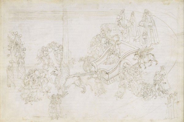 Illustration to the Divine Comedy by Dante Alighieri (Purgatorio 31), 1480-1490. Artist: Botticelli, Sandro (1445-1510)