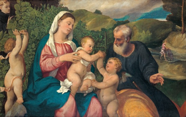 Rest on the Flight into Egypt, 1520s. Artist: Veronese (de' Pitati), Bonifacio (1487-1553)
