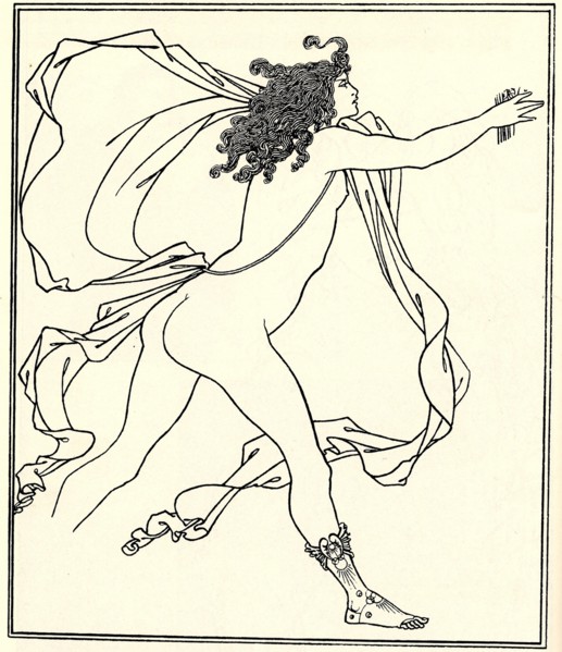 Apollo pursuing Daphne, 1896. Artist: Beardsley, Aubrey (1872?1898)