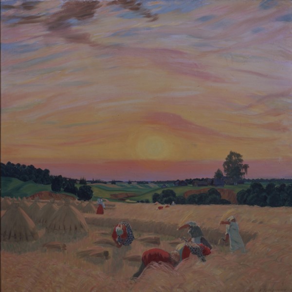 The Harvest, 1914. Artist: Kustodiev, Boris Michaylovich (1878-1927)