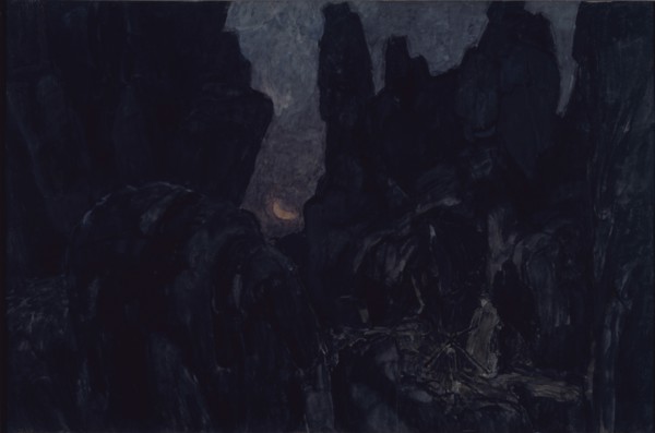 Stage design for the opera Carmen by G. Bizet, 1908. Artist: Golovin, Alexander Yakovlevich (1863-1930)