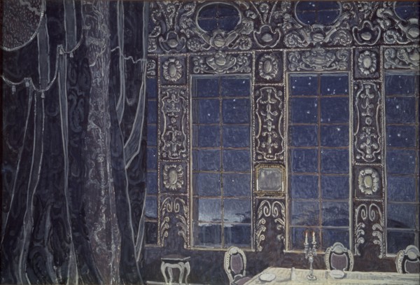 Stage design for the play Don Juan by J.-B. Molliére, 1910. Artist: Golovin, Alexander Yakovlevich (1863-1930)
