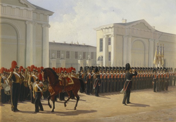 The Leib Guard Izmailovo Regiment, 1846. Artist: Ladurner, Adolphe (1798-1856)