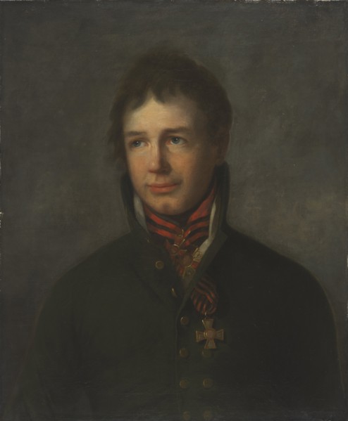 Portrait of the admiral and explorer Ivan Krusenstern (Adam Johann Ritter von Krusenstern) (1770-184 Artist: Giraud, Pierre François Eugène (1806-1881)