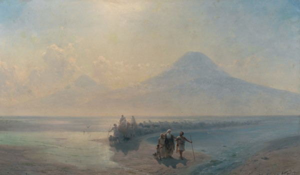 The Descent of Noah from Mount Ararat. Artist: Aivazovsky, Ivan Konstantinovich (1817-1900)