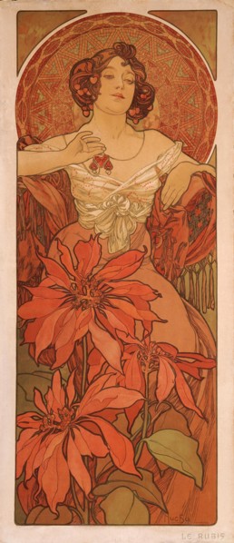 Ruby (From the series The gems). Artist: Mucha, Alfons Marie (1860-1939)