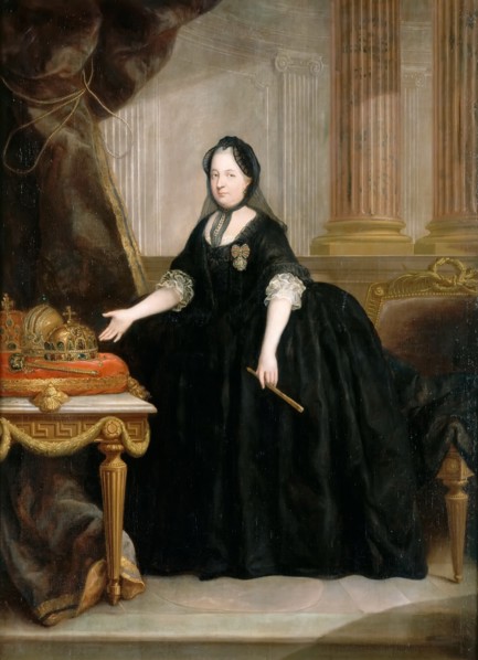 Portrait of Empress Maria Theresia of Austria (1717-1780). Artist: Maron, Anton von (1733-1808)