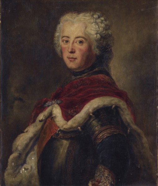 Portrait of Frederick II of Prussia (1712?1786). Artist: Pesne, Antoine (1683-1757)
