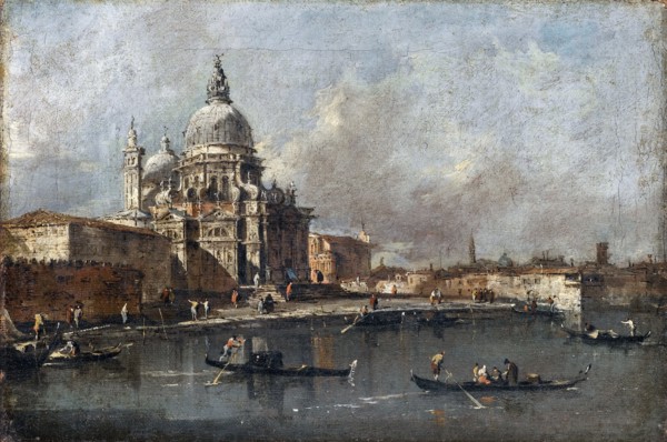 Santa Maria della Salute in Venice. Artist: Guardi, Francesco (1712-1793)