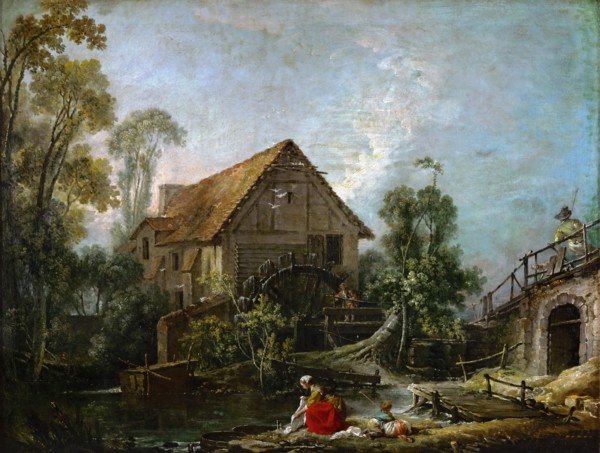 The Mill. Artist: Boucher, François (1703-1770)