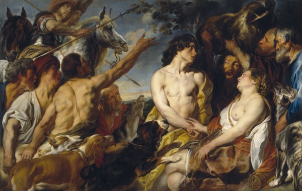 Meleager and Atalanta. Artist: Jordaens, Jacob (1593-1678)