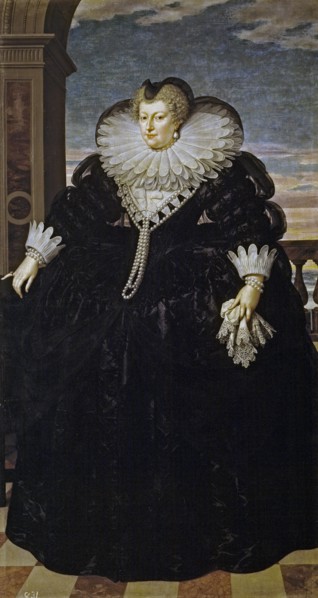 Portrait of Marie de Médici (1575-1642). Artist: Pourbus, Frans, the Younger (1569-1622)