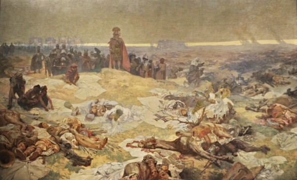 After the Battle of Grunwald. The Solidarity of the Northern Slavs (The cycle The Slav Epic). Artist: Mucha, Alfons Marie (1860-1939)