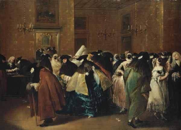Casino (Il ridotto) in Venice. Artist: Guardi, Francesco (1712-1793)