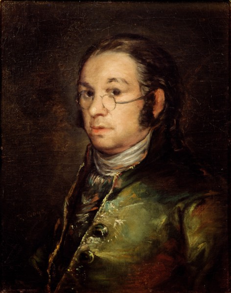 Self-Portrait with Glasses. Artist: Goya, Francisco, de (1746-1828)