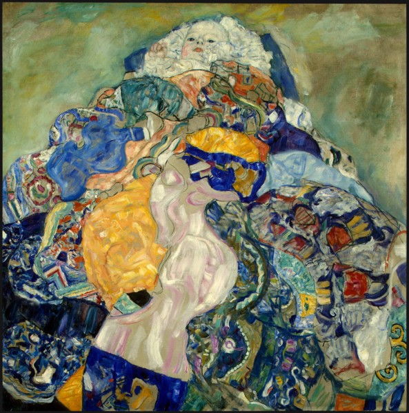 Baby (Cradle). Artist: Klimt, Gustav (1862-1918)