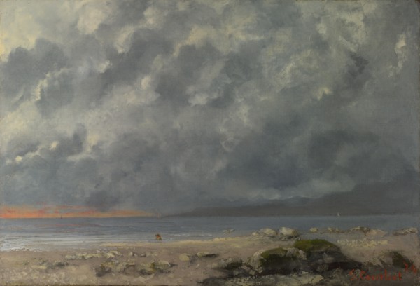 Beach Scene. Artist: Courbet, Gustave (1819-1877)