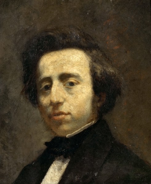 Portrait of Frédéric Chopin. Artist: Couture, Thomas (1815-1879)