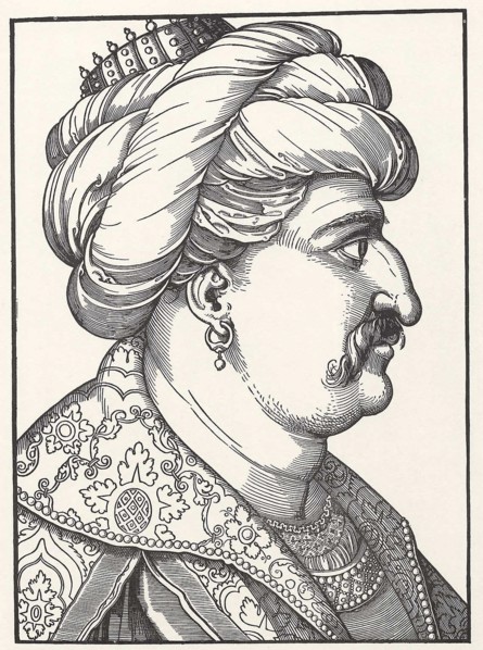 Portrait of Sultan Suleiman I the Magnificent. Artist: Schoen, Erhard (1491-1592)