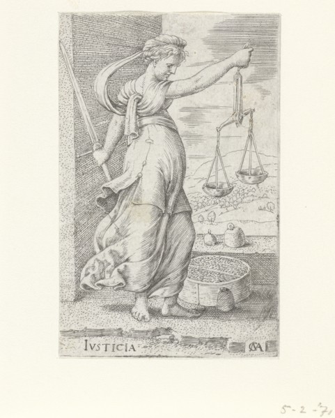 Justitia (Justice). Artist: Massys, Cornelis (1510-1556)