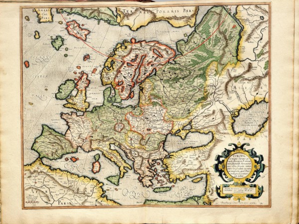 Atlas sive Cosmographicae Meditationes de Fabrica Mundi et Fabricati Fugura (Europe: Livonia, Russia Artist: Mercator, Gerardus (1512-1594)