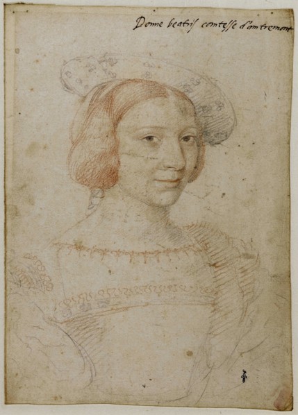 Beatrix Pacheco d'Ascalana, Comtesse d'Entremont. Artist: Clouet, Jean (c. 1485-1541)